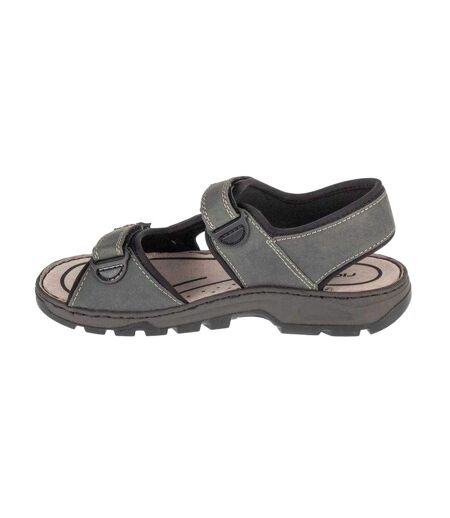 Sandales Style Logo Homme Gris Rieker