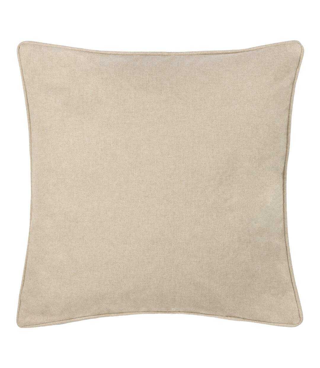 Dawn piping detail textured cushion cover 45cm x 45cm natural Furn-1