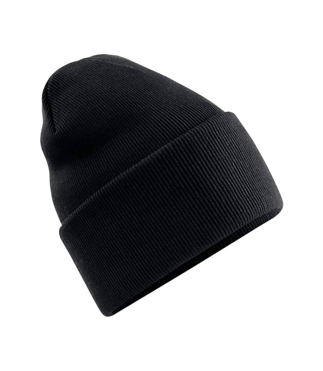 Bonnet À Revers Original Adulte Noir Beechfield-2