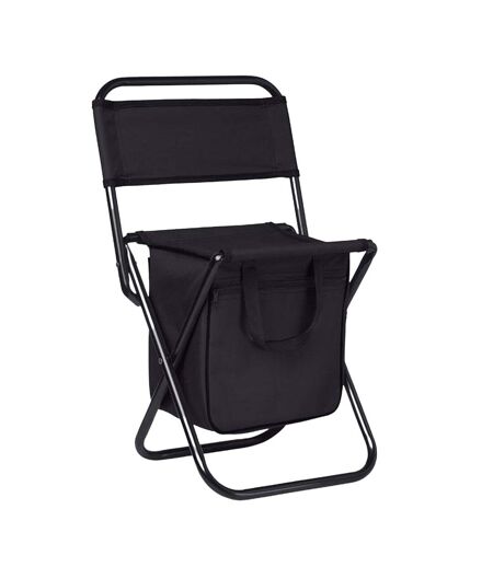Sit & drink folding chair one size black MidOcean