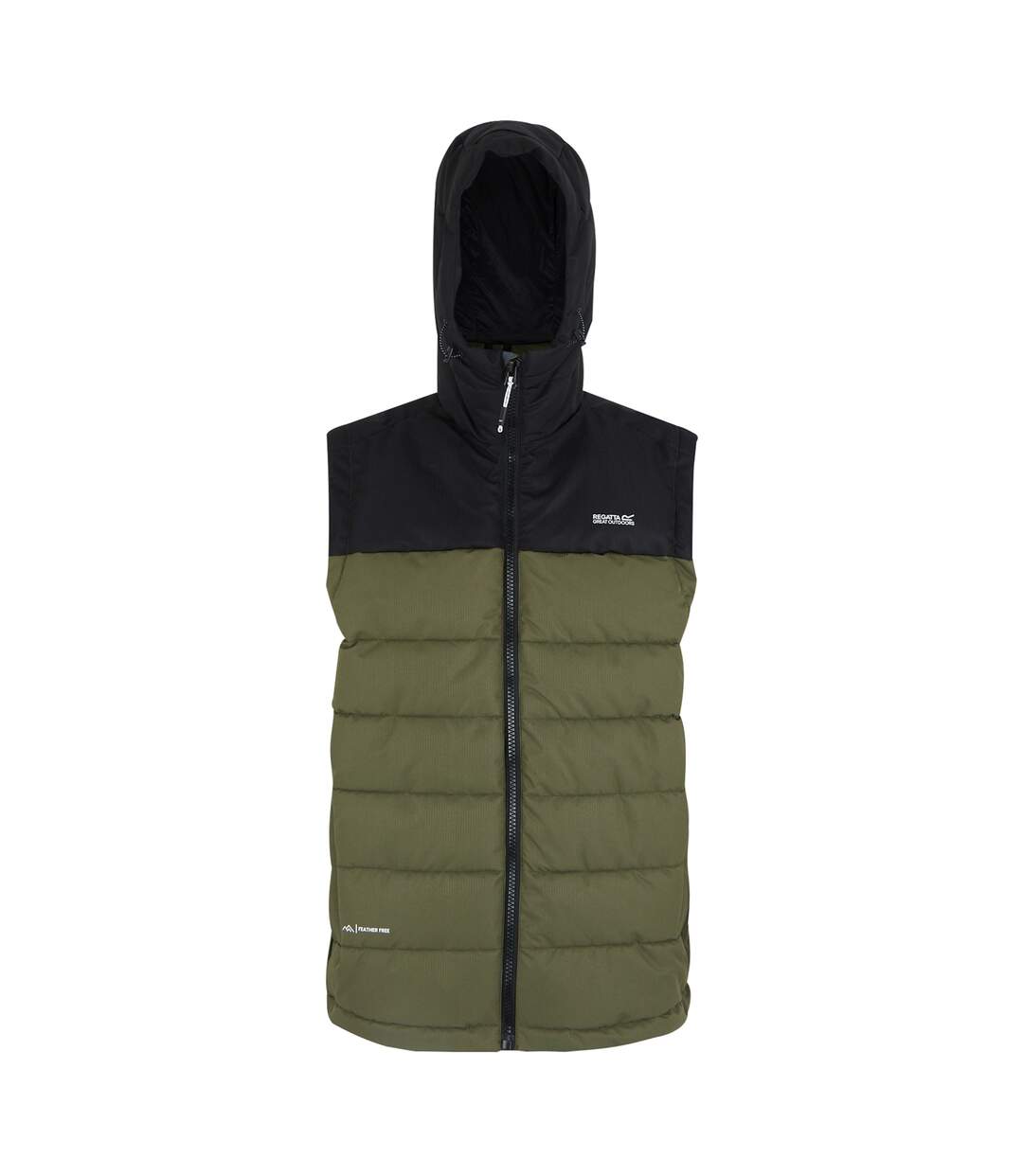 Veste Sans Manches Aldthorn Homme Vert Kaki Foncé Noir Regatta-2
