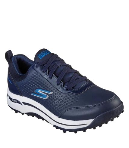 Mens go golf set up leather arch fit golf shoes navy/blue Skechers