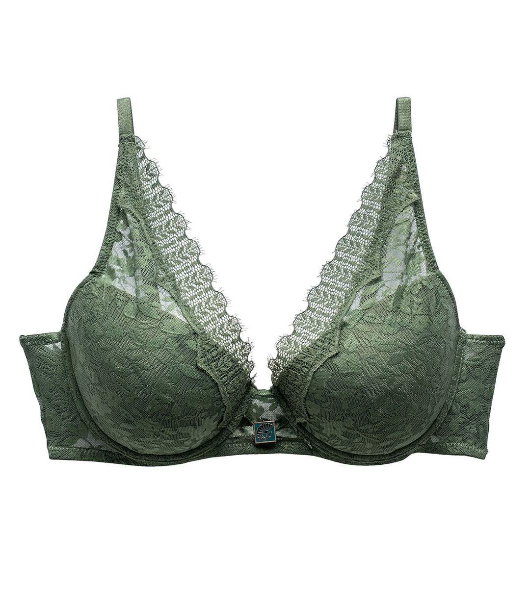 Soutien-gorge ampliforme vert Pamoison-1