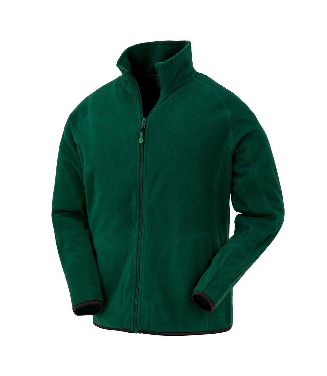 Mens fleece jacket forest green Result Genuine Recycled