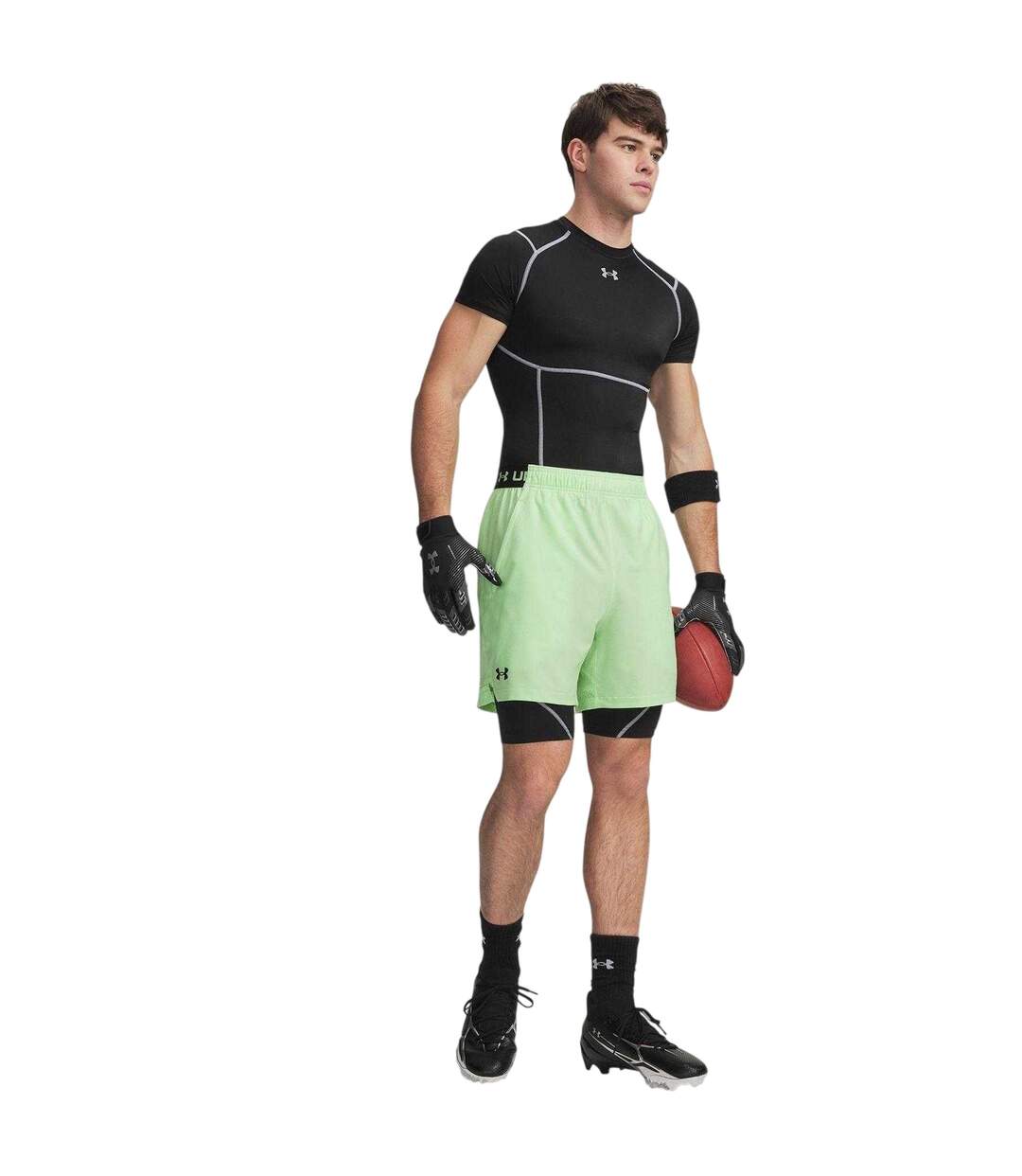 Mens Vanish Shorts Lime Black Under Armour-1