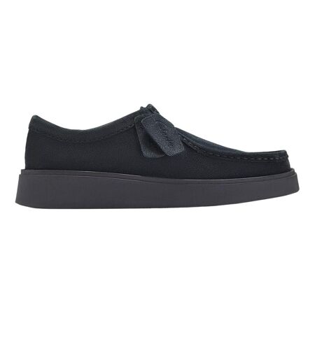 Mens Suede Platform Shoes Black Clarks