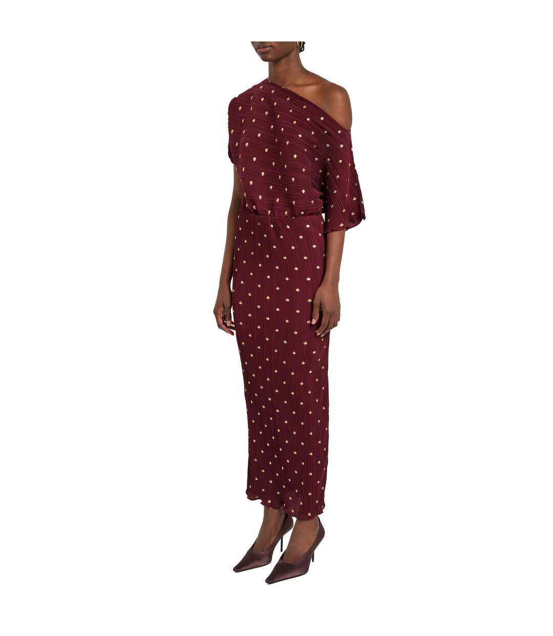 Robe Longue Tilly Femme Bordeaux Never Fully Dressed-4