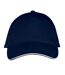 Casquette adulte unisexe bleu marine/blanc SOLS