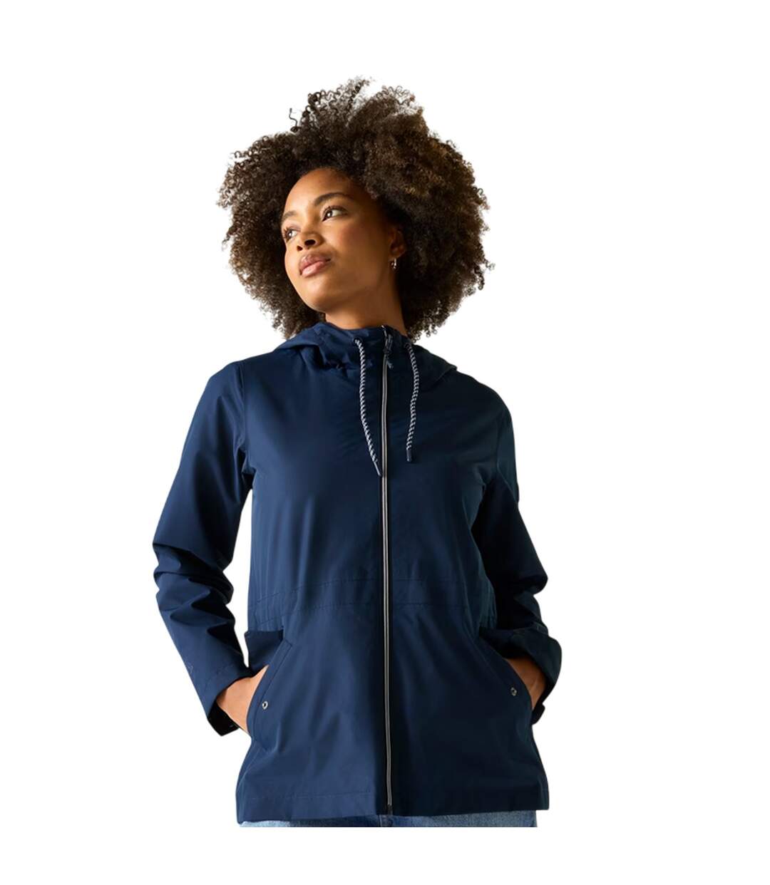 Womens/ladies Bayletta Waterproof Jacket Navy Regatta-3
