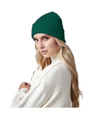 Original Cuffed Organic Cotton Beanie Bottle Green Beechfield