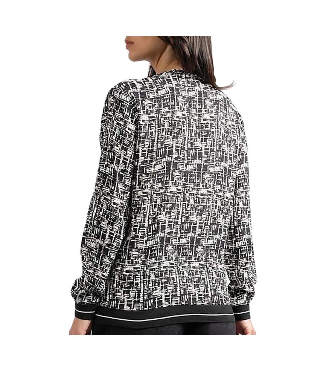 Blouse noire/blanche femme sun valley raff-2