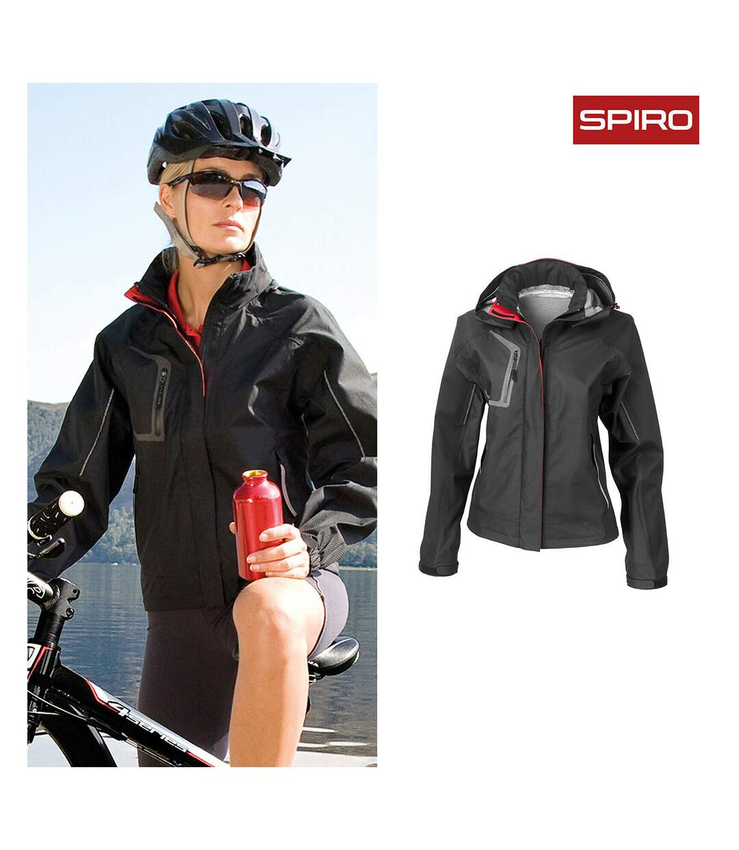 Veste imperméable femme noir Spiro-4