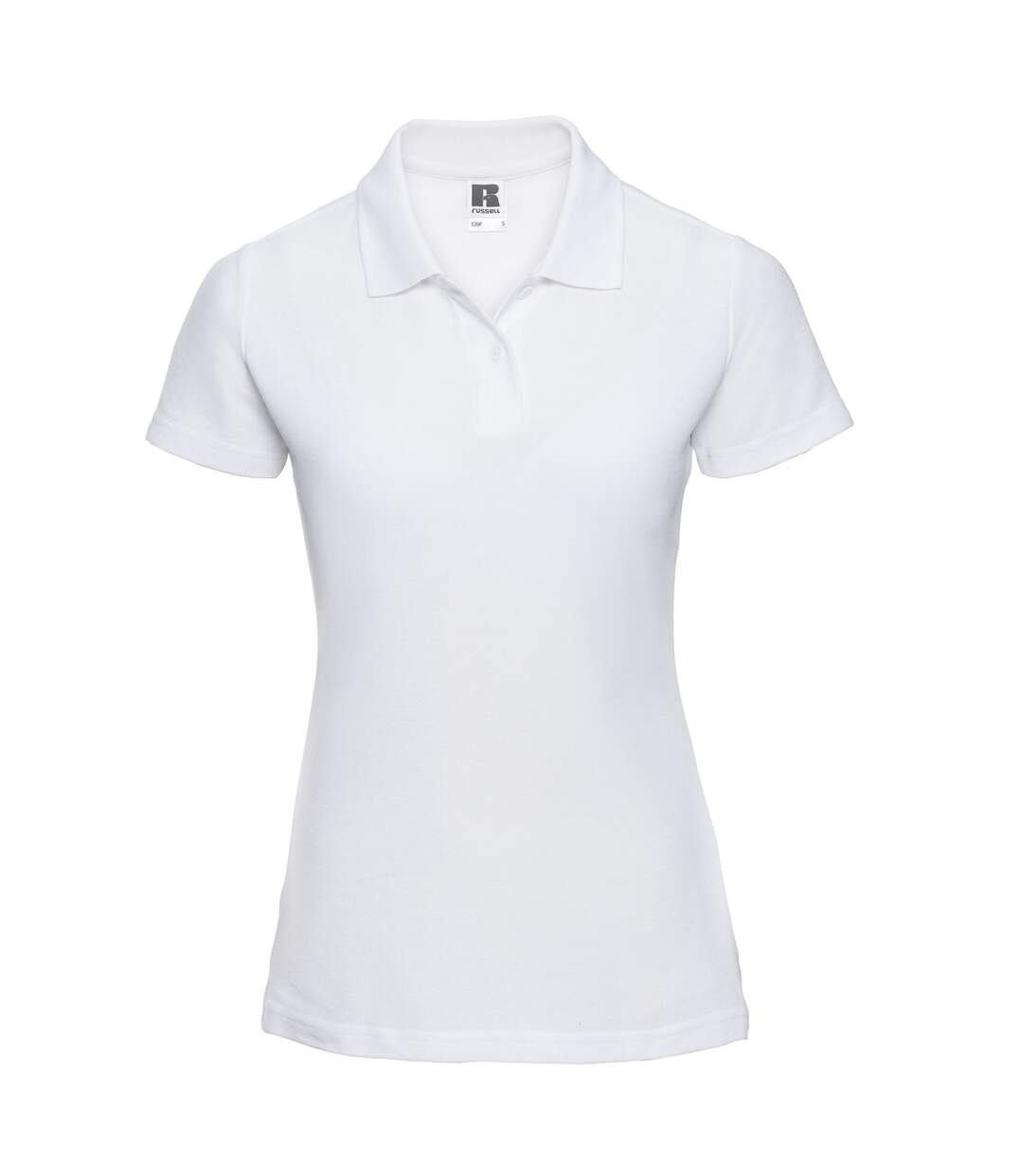 Polo classic femme blanc Russell-1