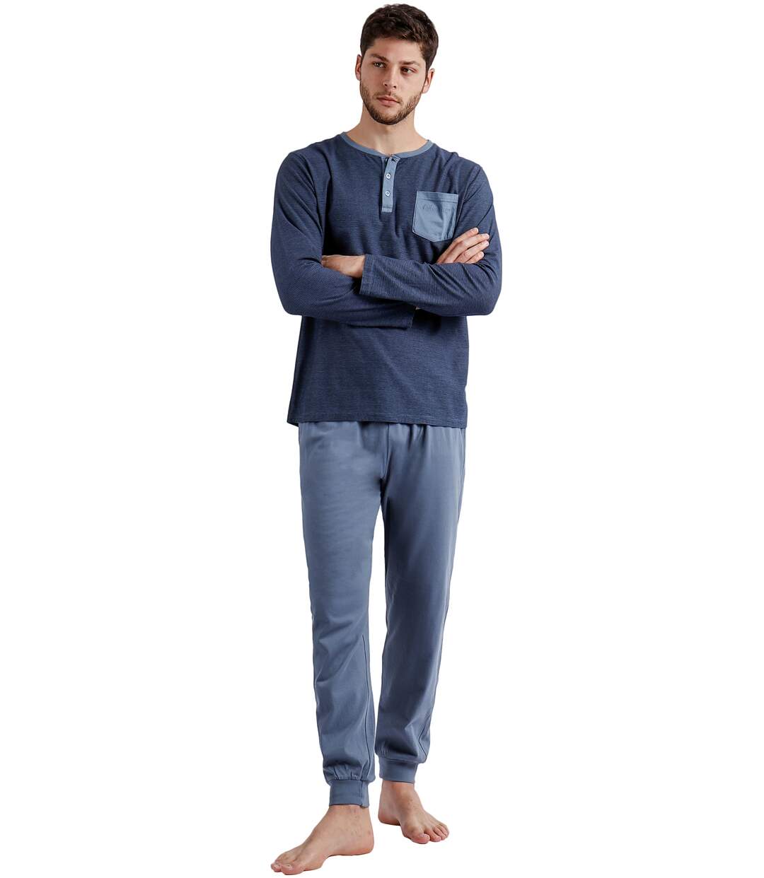 Pyjama tenue d'intérieur pantalon et haut Azure A Antonio Miro Admas-1