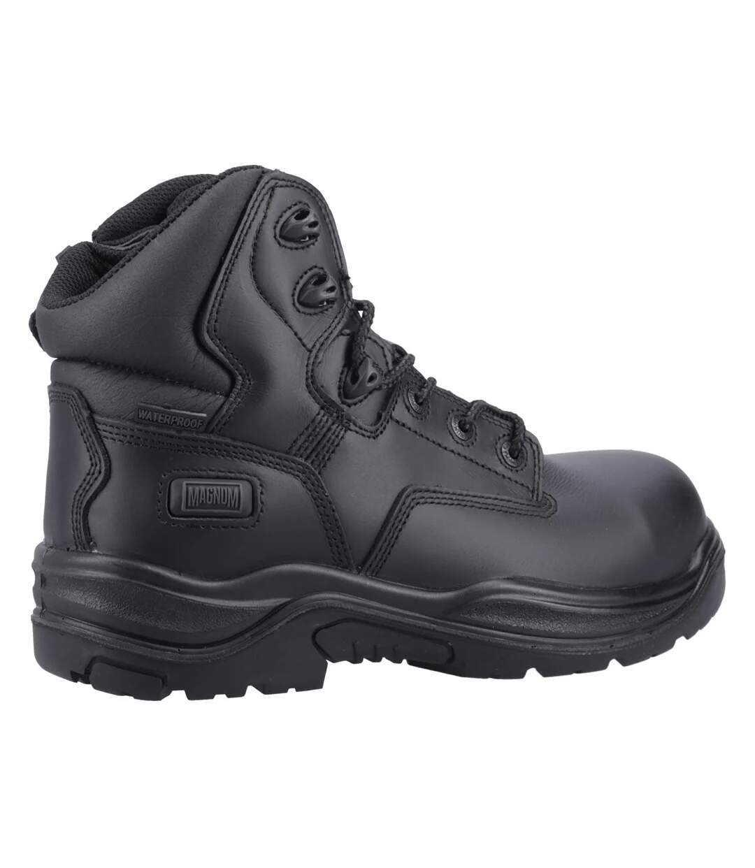 Unisex Adult Responder Grain Leather Side Zip Safety Boots Black Magnum-2