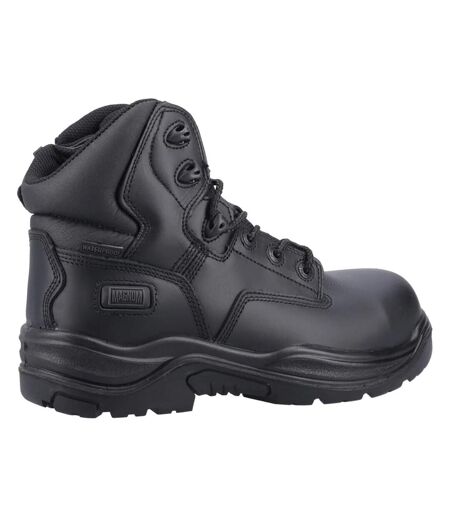Unisex Adult Responder Grain Leather Side Zip Safety Boots Black Magnum