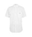 Mens Classic Logo Poplin Short-sleeved Shirt White Gant-2