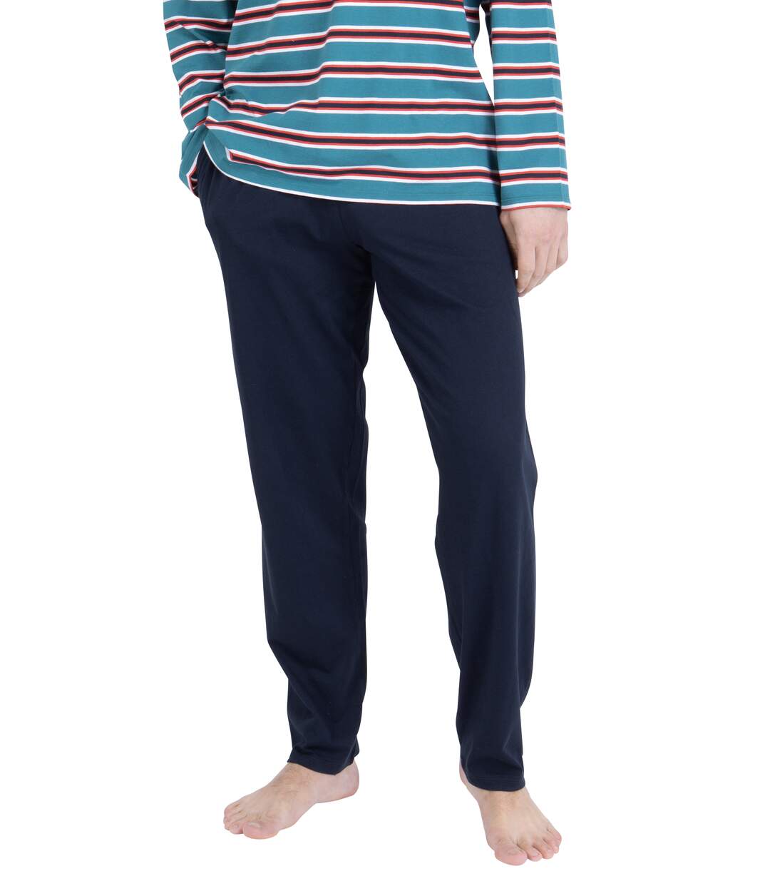 Pyjama long homme Rayures Aventure Athena-3