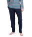 Pyjama long homme Rayures Aventure Athena-3