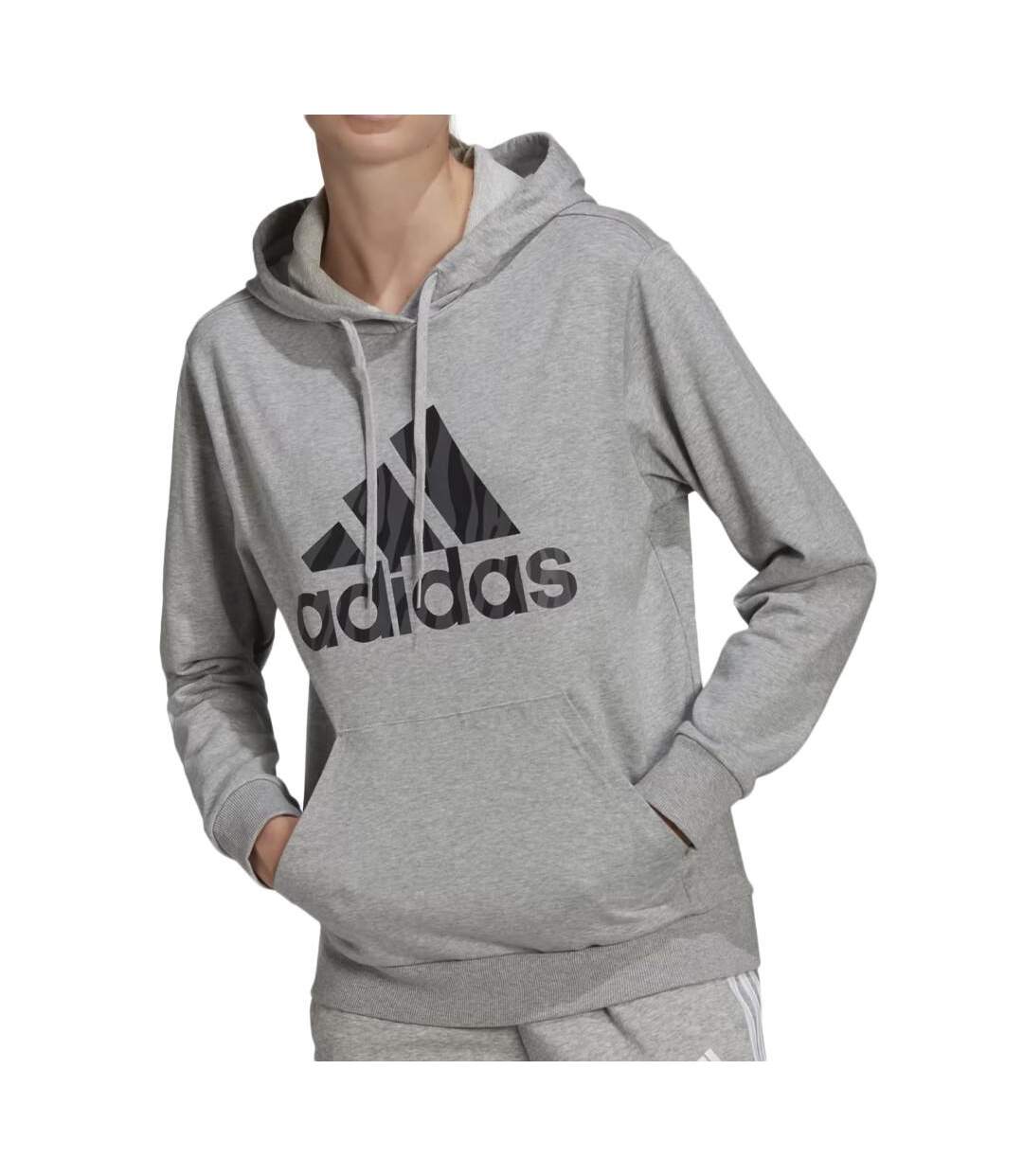 Sweat à Capuche Gris Femme Adidas HF4637 - S-1