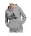 Sweat à Capuche Gris Femme Adidas HF4637 - S