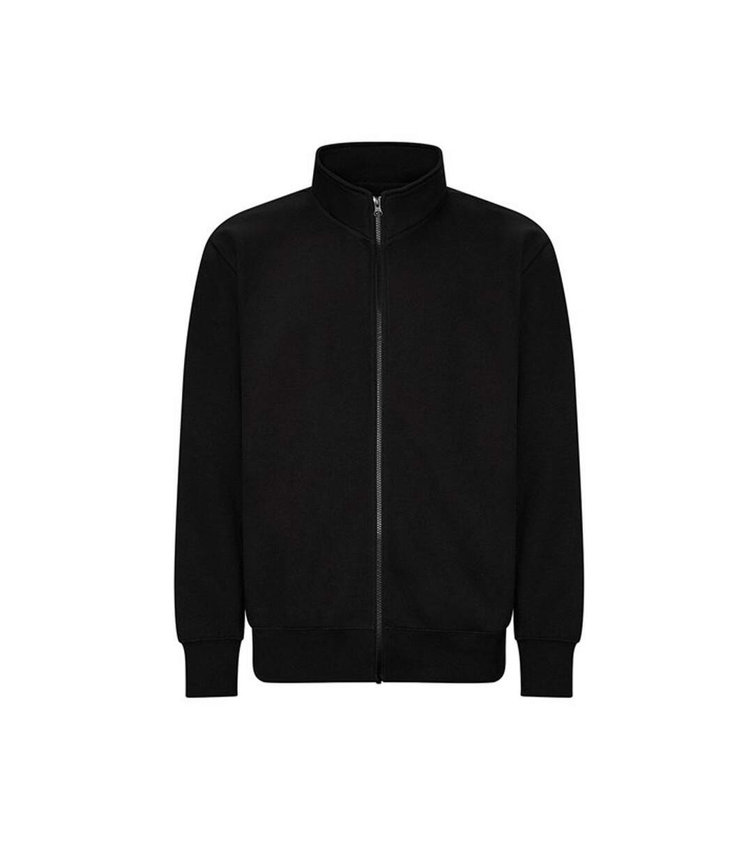 Unisex Adult Campus Full Zip Sweatshirt Deep Black Awdis-1