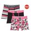 Boxers crystaline homme fuchsia / noir / gris Crosshatch Crosshatch