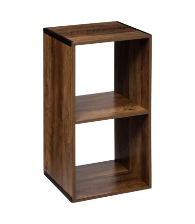 Etagère 2 Cases Mix - P. 34,5 cm x H. 67,5 cm - Marron