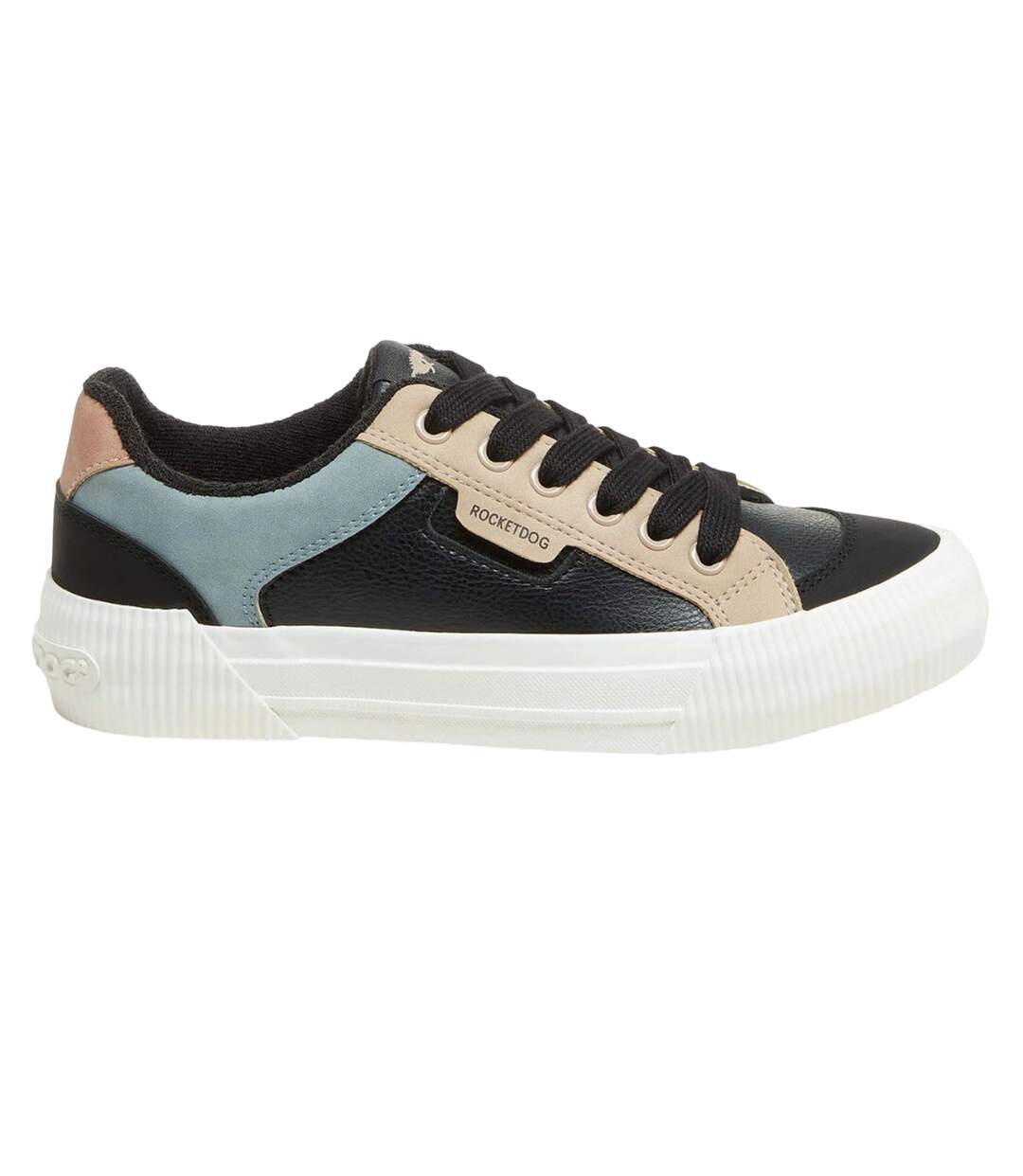 Baskets Motif/style Blocs De Couleurs Cheery Femme Noir Rocket Dog-4
