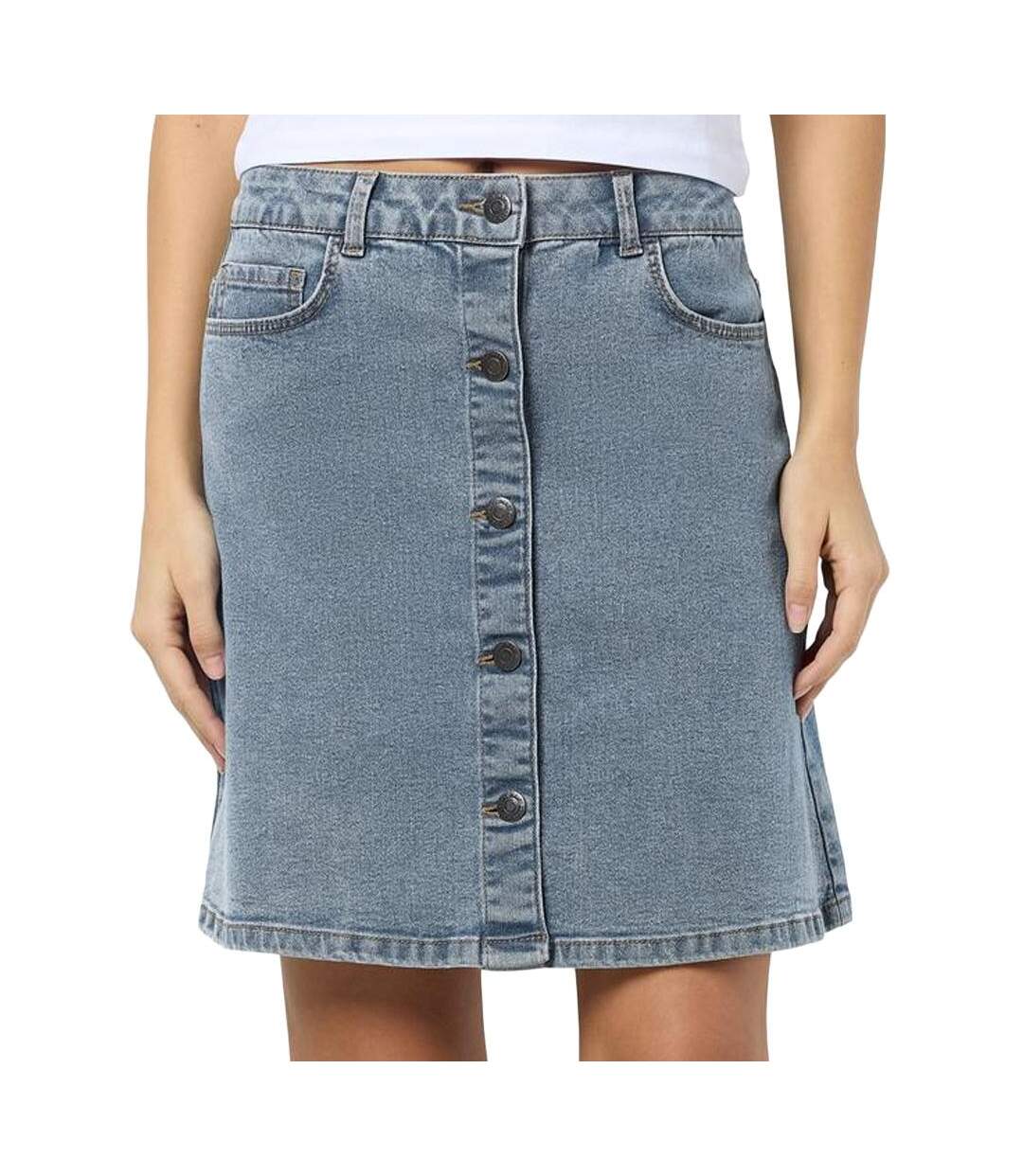 Jupe bleu femme noisy may ronnie-1