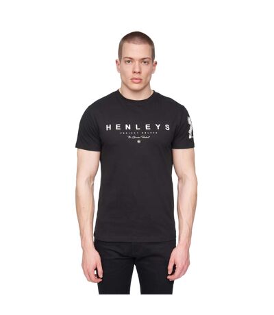 T-shirt hentyme homme noir Henleys