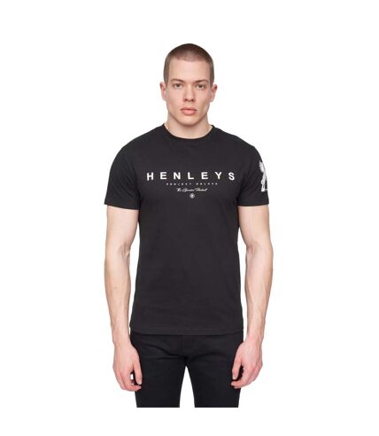 T-shirt hentyme homme noir Henleys