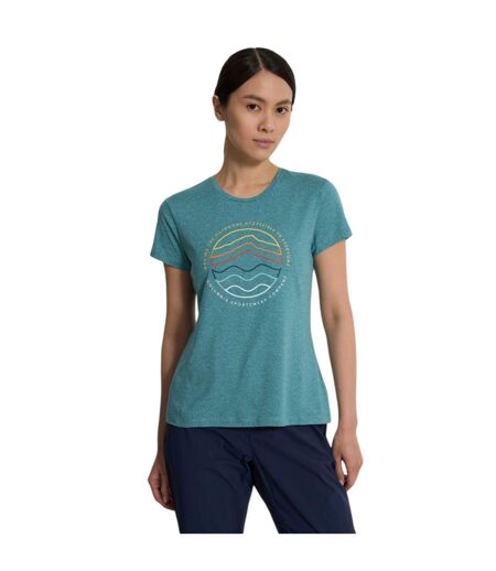 T-shirt Motif/style Imprimé Graphique Sloan Ridge Femme Bleu Sarcelle Columbia