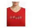 Mayflower NERUDA1GT : Tee-shirt manches longues grande taille rouge en coton-4