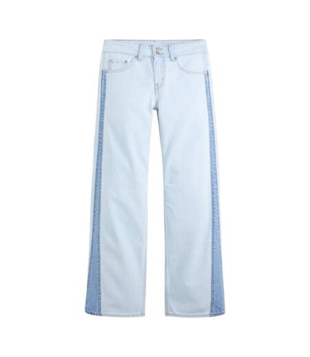 Womens/ladies Side Stripe Low Rise Wide Leg Jeans Stripe Hype Levis