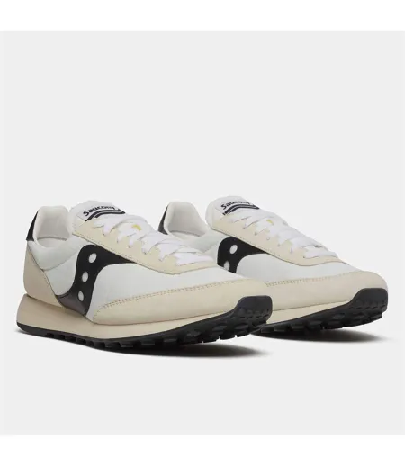 Unisex Adult 80 Suede Trainers White Black Saucony
