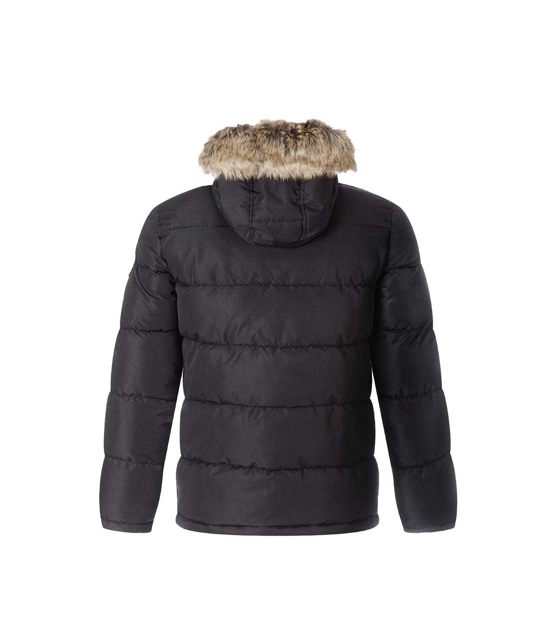 Doudoune Matelassée Motif/style Bord Duveteux Homme Noir Minoti-3