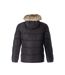 Doudoune Matelassée Motif/style Bord Duveteux Homme Noir Minoti-3