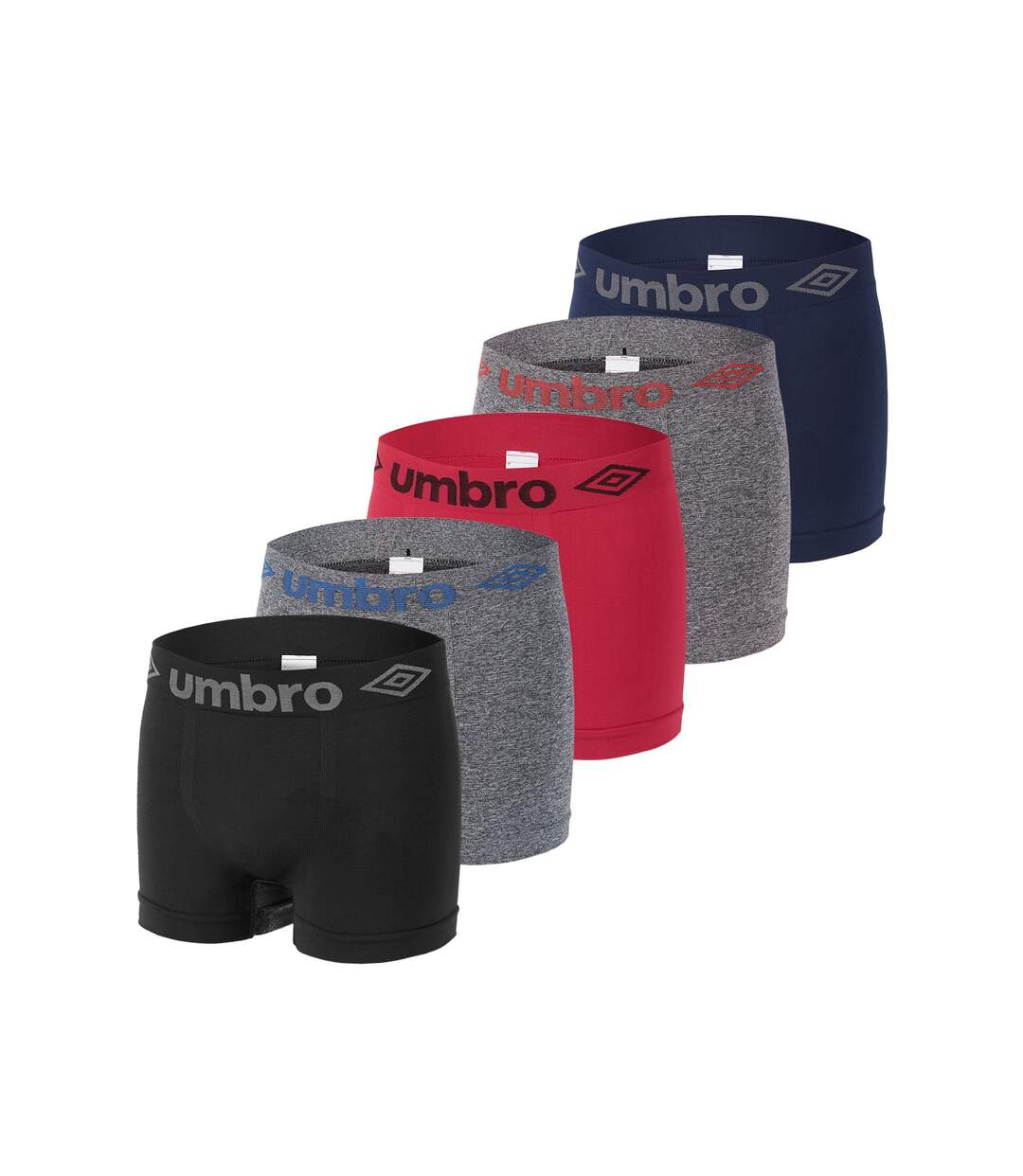 Lot de 5 Boxers homme sans couture Umbro