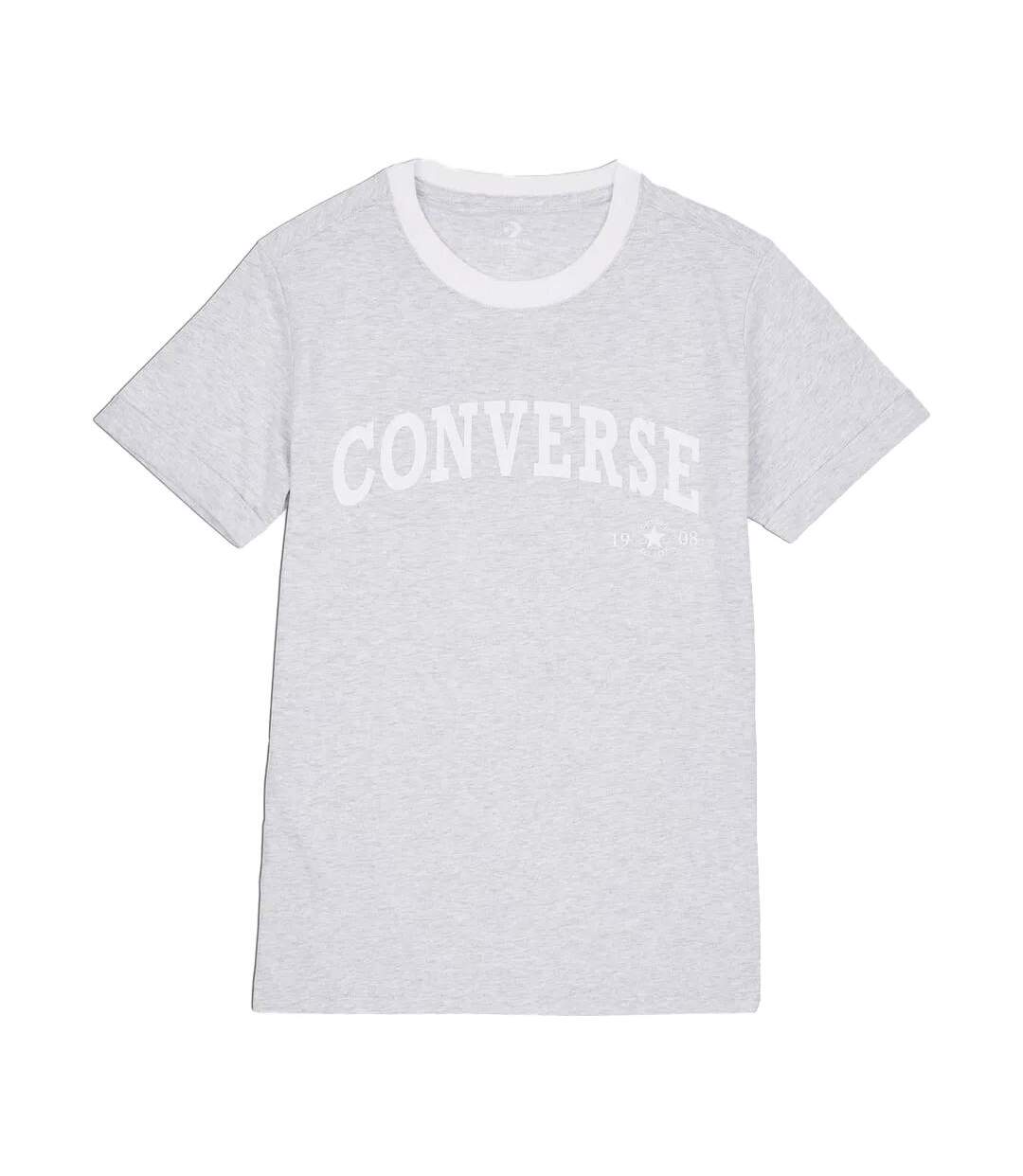 T-shirt Gris Femme Converse Retro Ringer - L-1