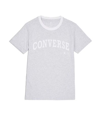 T-shirt Gris Femme Converse Retro Ringer - L