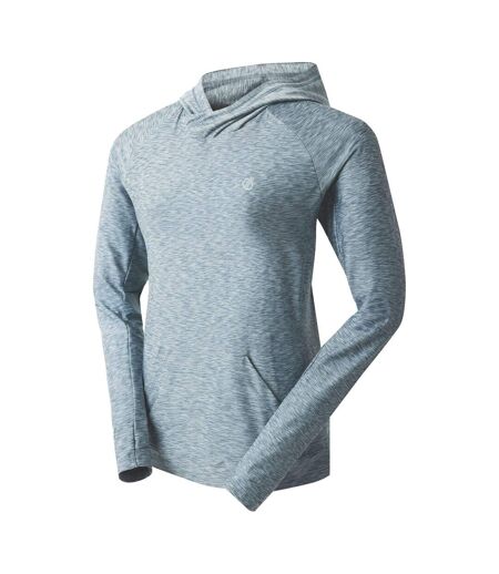 Sweat à capuche sprint city femme bleu gris chiné Dare 2b