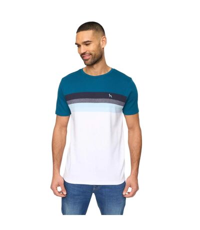 Mens Kemble T-shirt Teal Navy Bewley & Ritch