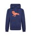 Sweat À Capuche Sentimental Robin Adulte Bleu Marine Modern Amusement-1