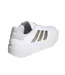 Baskets Courtblock Femme Blanc Jaune Or Adidas-2