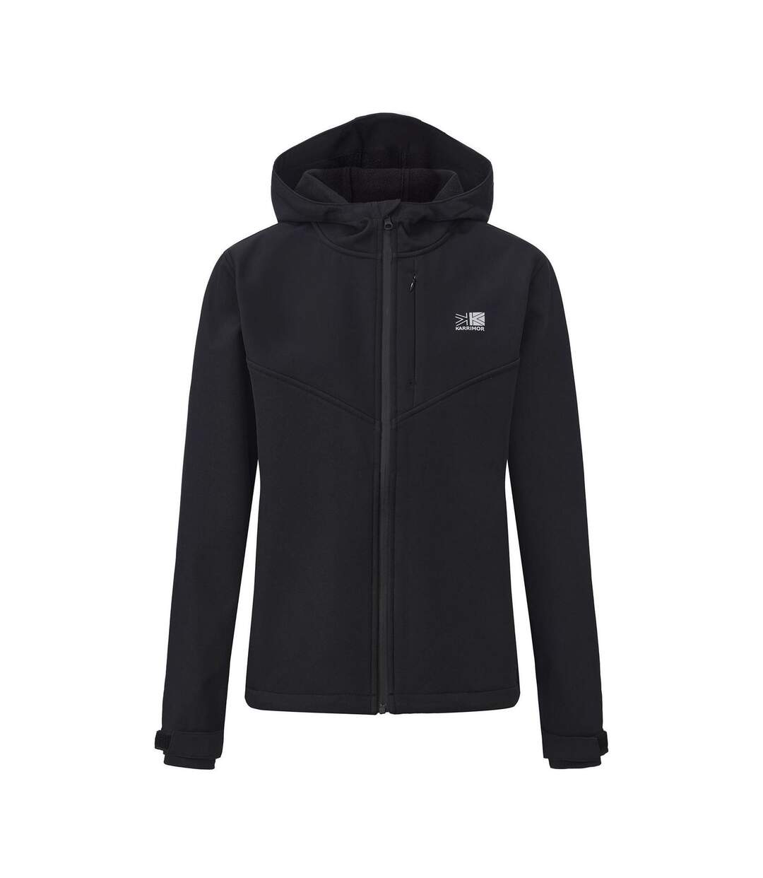 Womens/ladies Plain Soft Shell Jacket Black Karrimor-1
