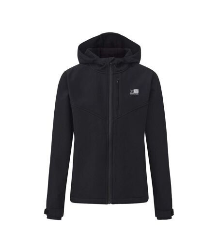 Womens/ladies Plain Soft Shell Jacket Black Karrimor