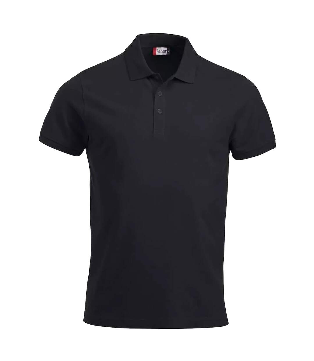 Unisex adult polo shirt black Lincoln-1