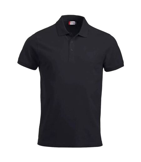 Unisex adult polo shirt black Lincoln