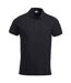 Unisex adult polo shirt black Lincoln-1